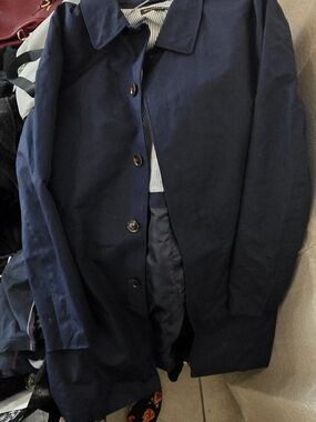 Michael Kors Men's Navy Single-Breasted Coat